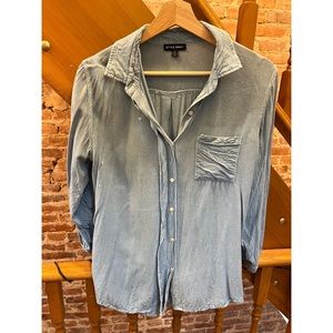 Button Down Loose Blouse